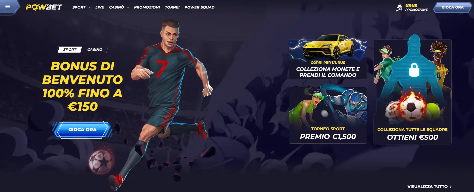 Homepage italiana ufficiale di Powbet